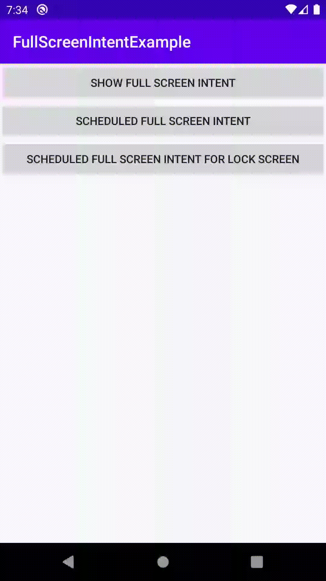 Full-Screen Intent on Lock Screen with a Keyguard demo blocker